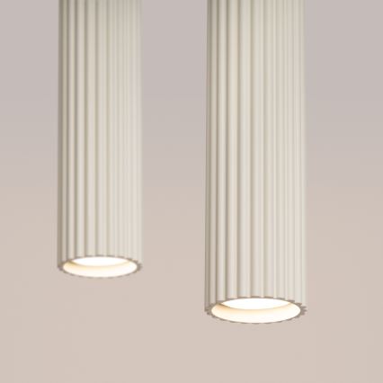 Luster na sajli KARBON 2xGU10/10W/230V krem