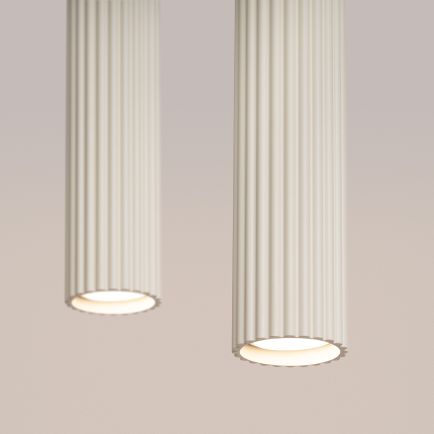 Luster na sajli KARBON 2xGU10/10W/230V krem