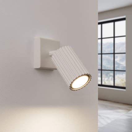 Zidna reflektorska svjetiljka KARBON 1xGU10/10W/230V krem