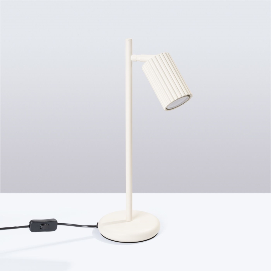 Stolna lampa KARBON 1xGU10/10W/230V krem