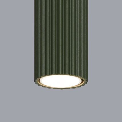 Reflektorska svjetiljka KARBON 1xGU10/10W/230V 20 cm zelena