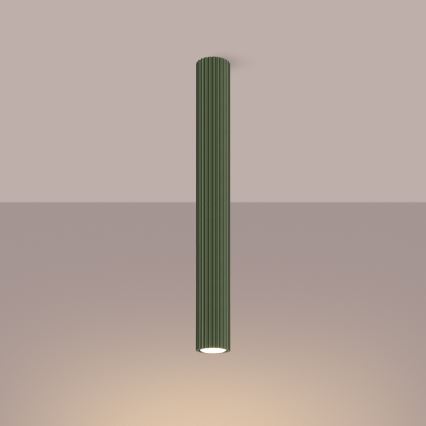 Reflektorska svjetiljka KARBON 1xGU10/10W/230V 60 cm zelena