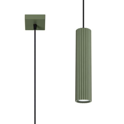 Luster na sajli KARBON 1xGU10/10W/230V zelena