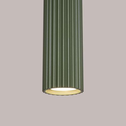 Luster na sajli KARBON 1xGU10/10W/230V zelena