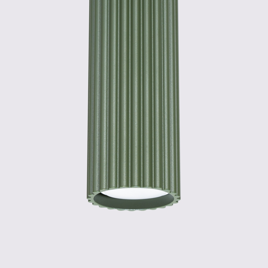 Luster na sajli KARBON 1xGU10/10W/230V zelena