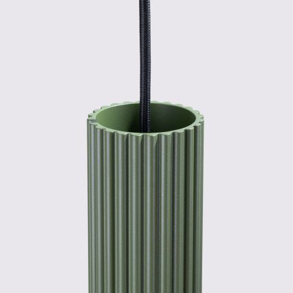 Luster na sajli KARBON 1xGU10/10W/230V zelena