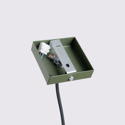 Luster na sajli KARBON 1xGU10/10W/230V zelena