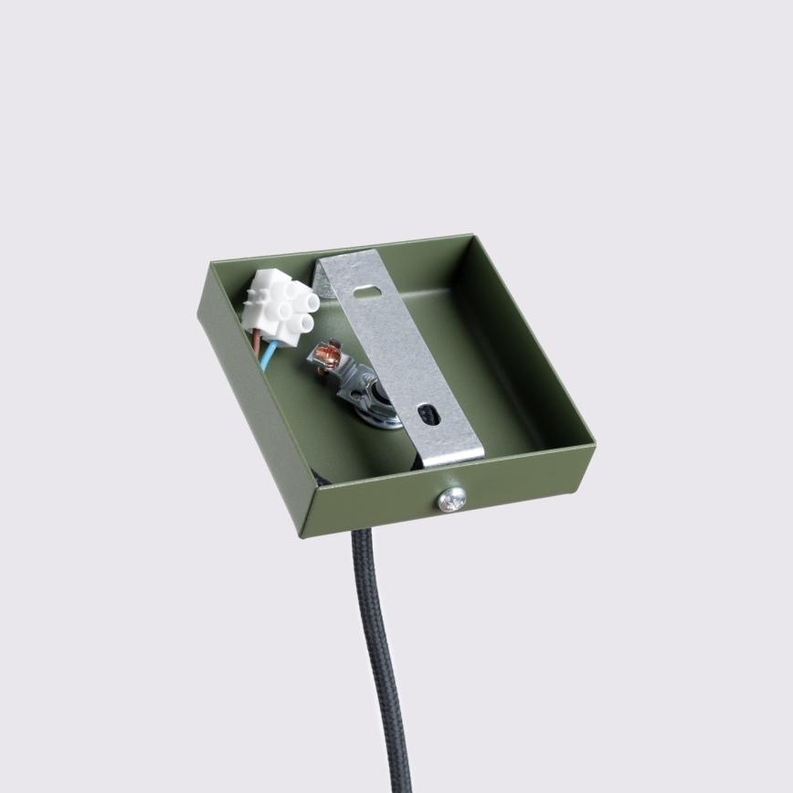Luster na sajli KARBON 1xGU10/10W/230V zelena