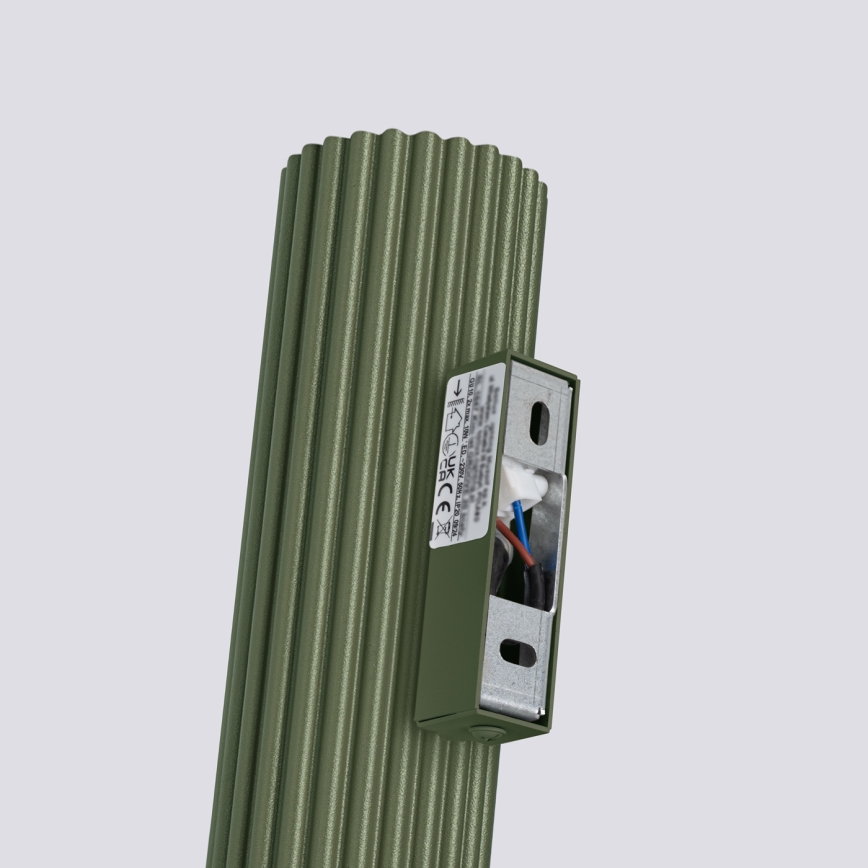 Zidna svjetiljka KARBON 2xGU10/10W/230V zelena