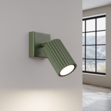 Zidna reflektorska svjetiljka KARBON 1xGU10/10W/230V zelena