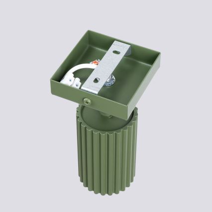 Zidna reflektorska svjetiljka KARBON 1xGU10/10W/230V zelena