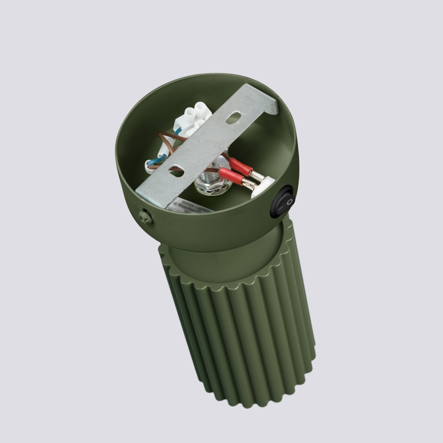 Zidna reflektorska svjetiljka KARBON 1xGU10/10W/230V zelena