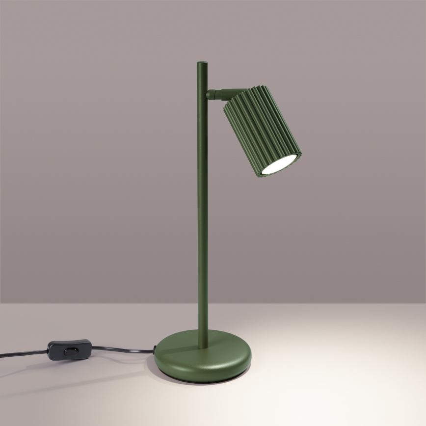 Stolna lampa KARBON 1xGU10/10W/230V zelena