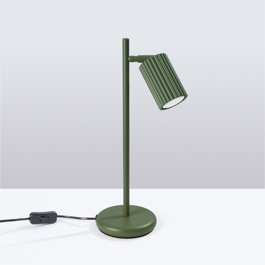 Stolna lampa KARBON 1xGU10/10W/230V zelena