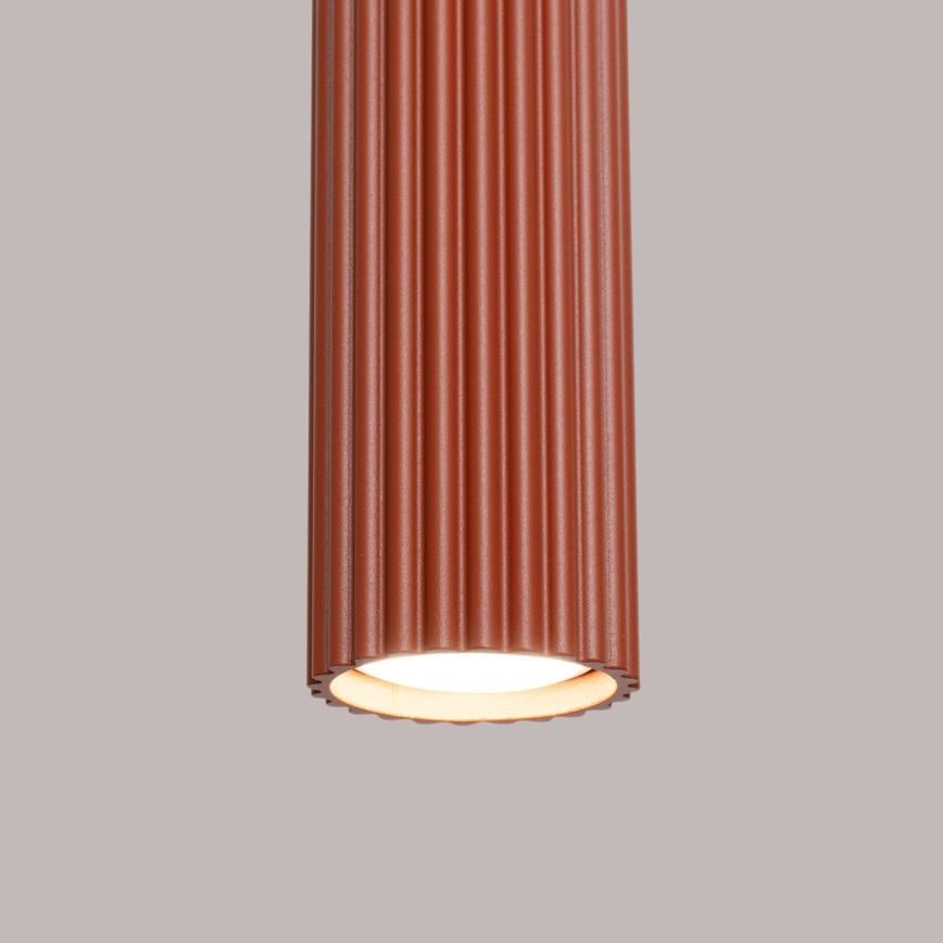 Luster na sajli KARBON 1xGU10/10W/230V crvena