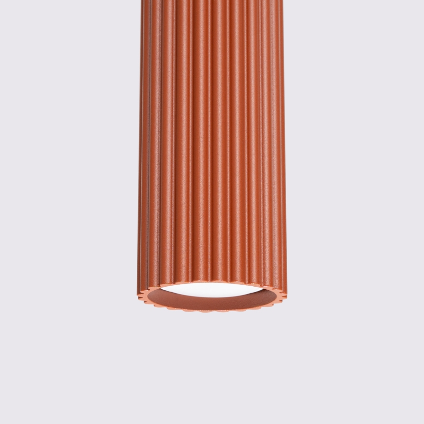 Luster na sajli KARBON 1xGU10/10W/230V crvena