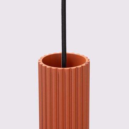 Luster na sajli KARBON 1xGU10/10W/230V crvena