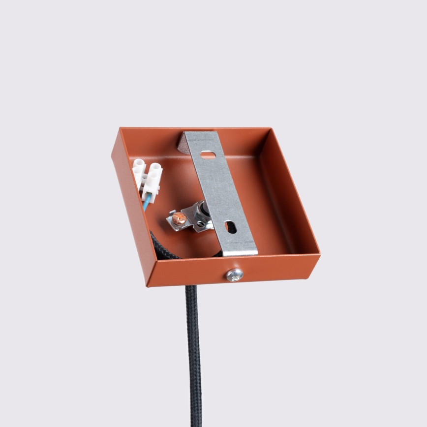 Luster na sajli KARBON 1xGU10/10W/230V crvena
