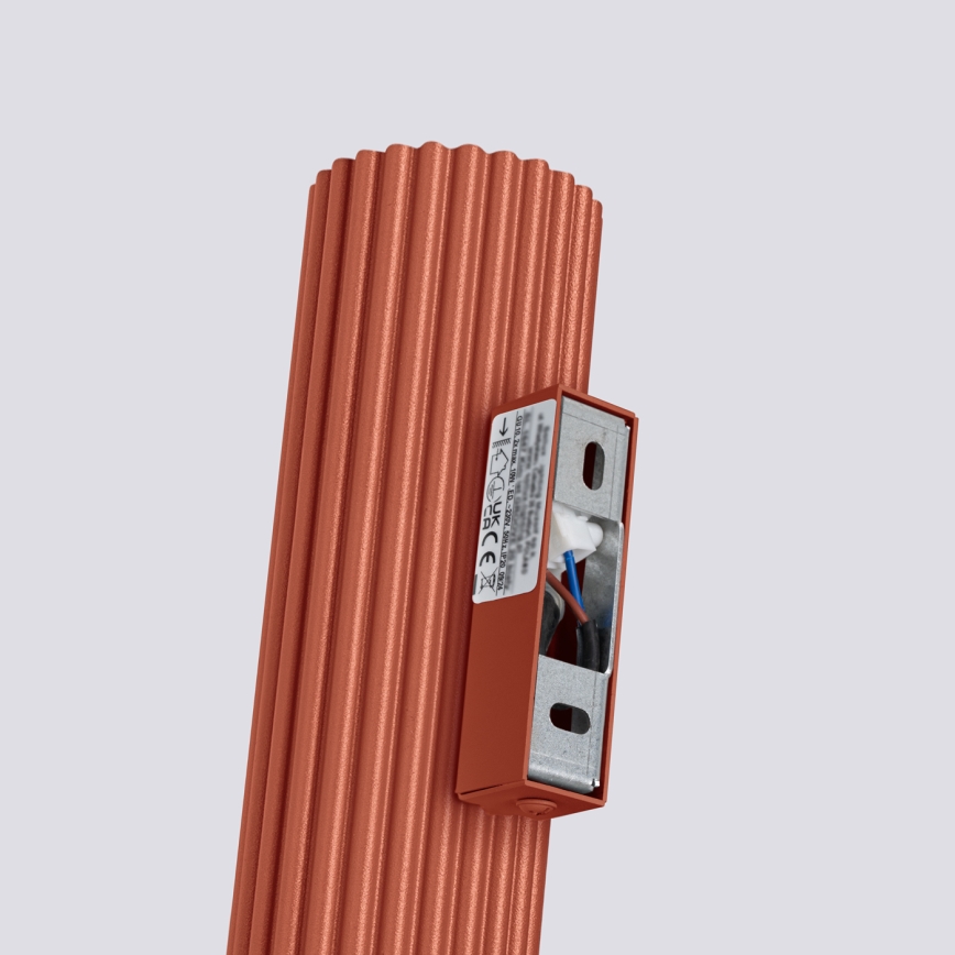 Zidna svjetiljka KARBON 2xGU10/10W/230V crvena