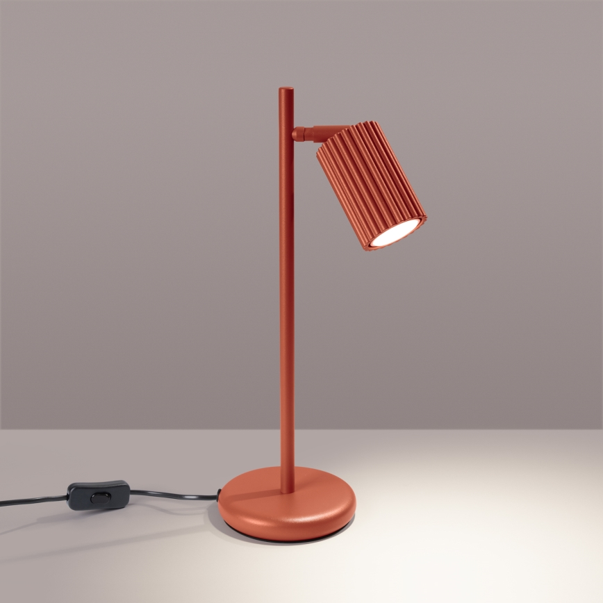 Stolna lampa KARBON 1xGU10/10W/230V crvena
