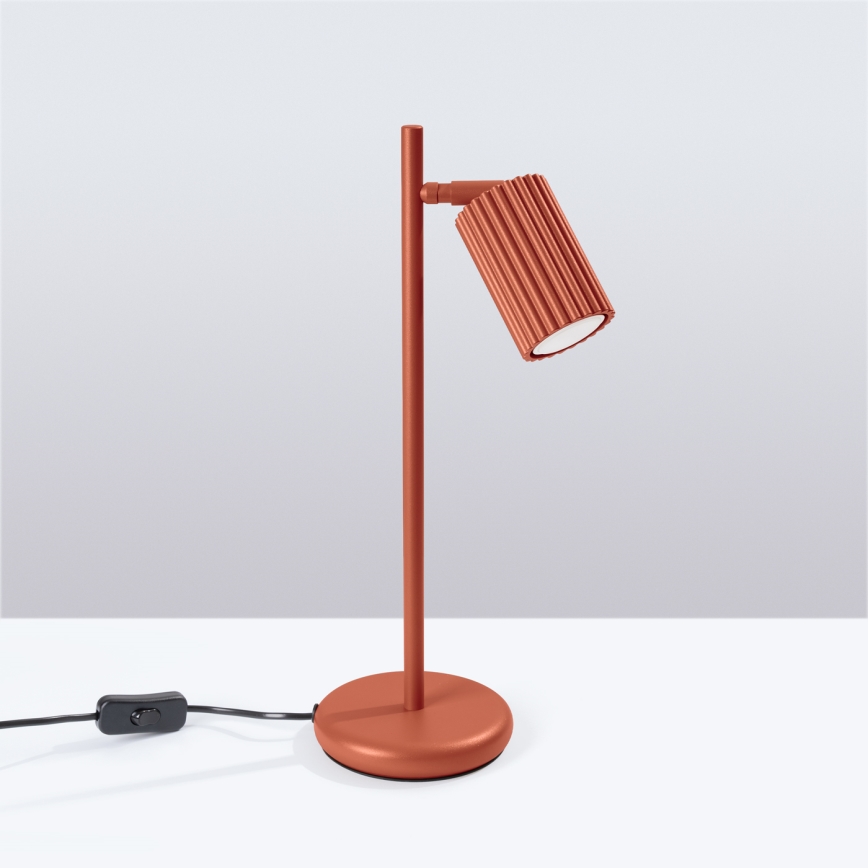 Stolna lampa KARBON 1xGU10/10W/230V crvena
