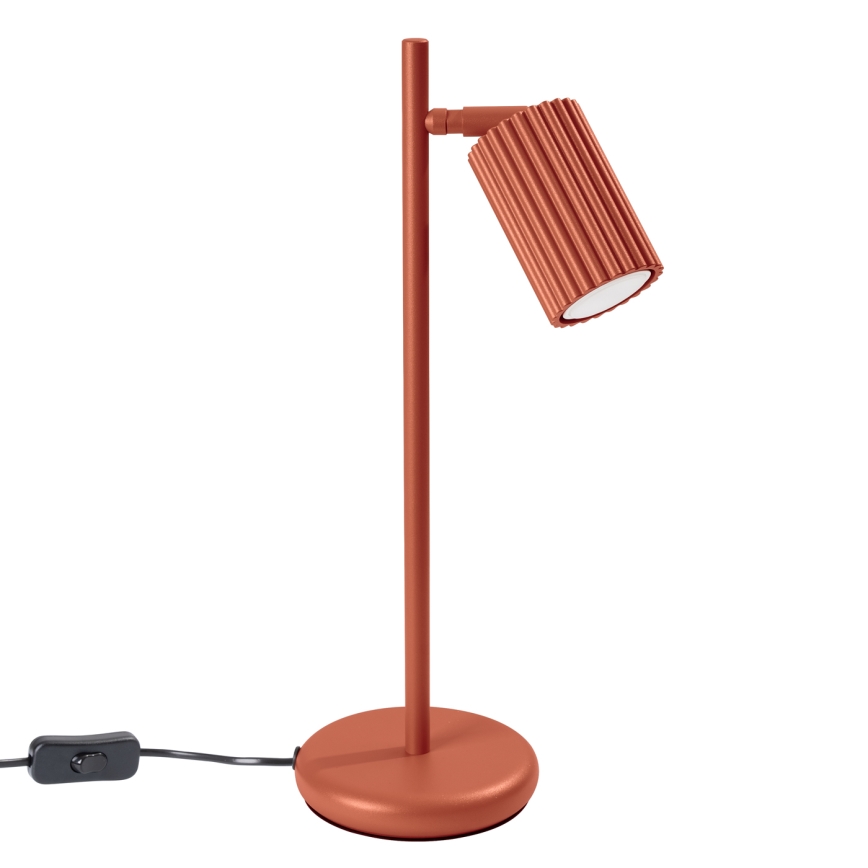 Stolna lampa KARBON 1xGU10/10W/230V crvena