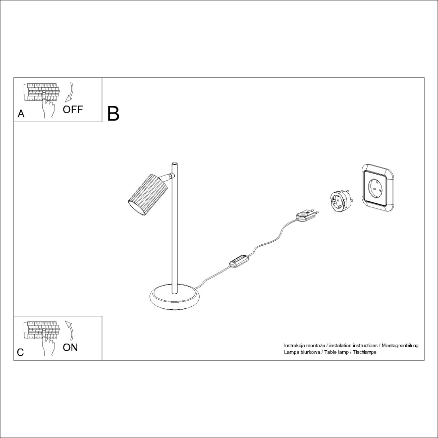Stolna lampa KARBON 1xGU10/10W/230V crvena