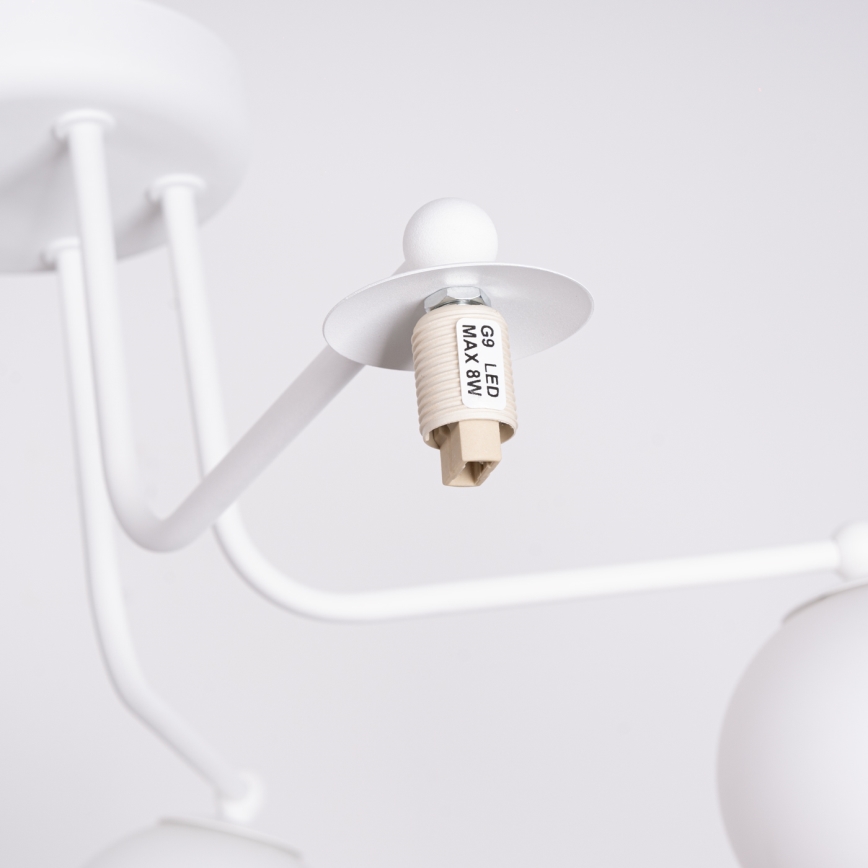 Viseći luster ASTRAL 5xG9/8W/230V bijela