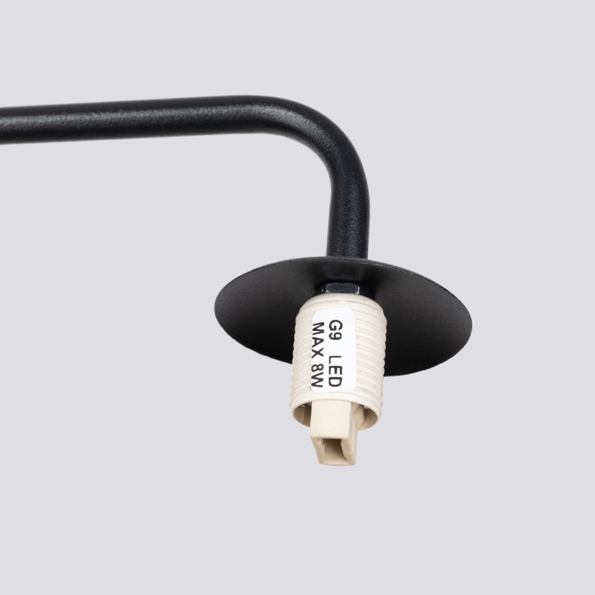 Zidna lampa ASTRAL 1xG9/8W/230V crna