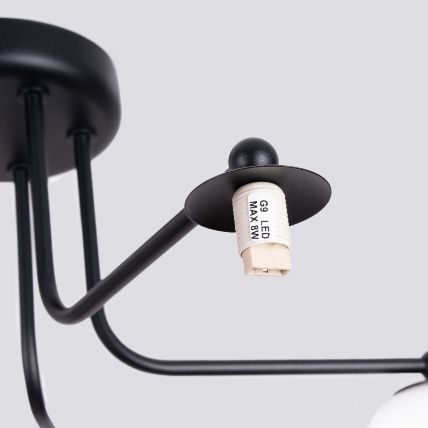 Viseći luster ASTRAL 5xG9/8W/230V crna