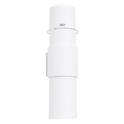 Zidna svjetiljka FLASH 2xE27/15W/230V bijela