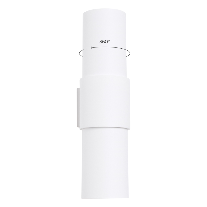 Zidna svjetiljka FLASH 2xE27/15W/230V bijela