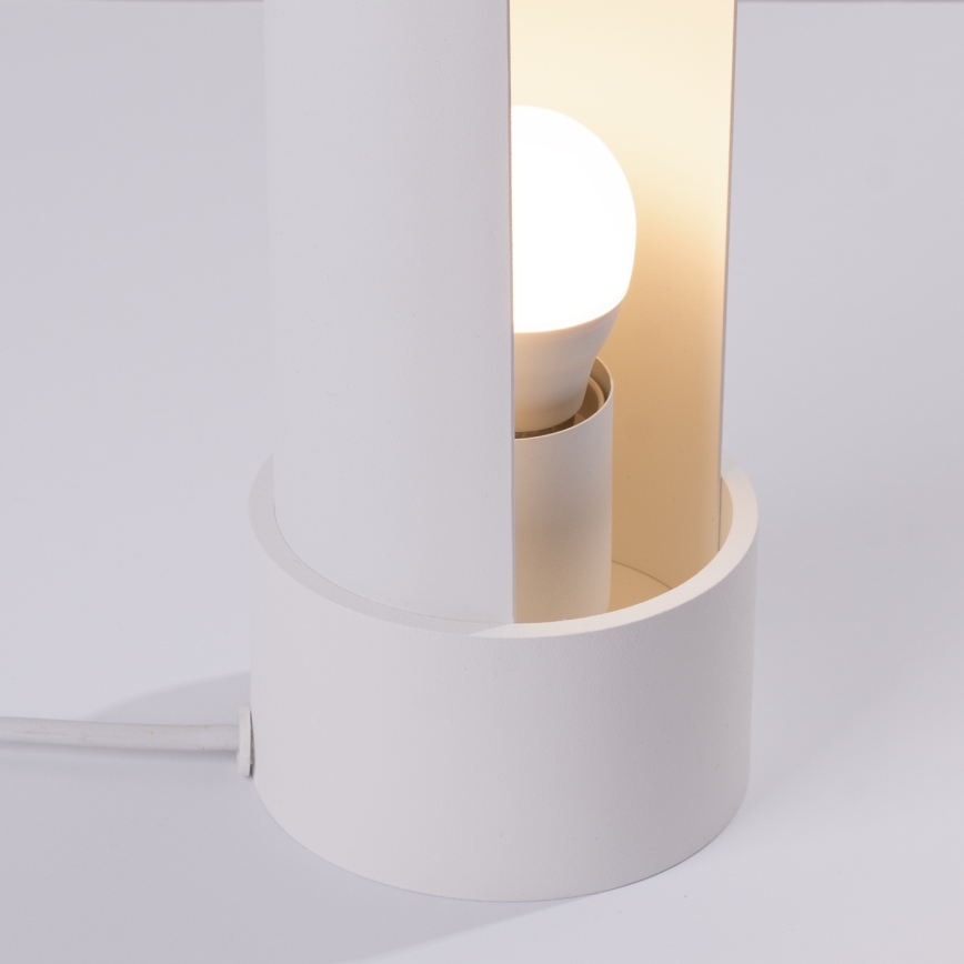 Stolna lampa FLASH 1xE27/15W/230V bijela