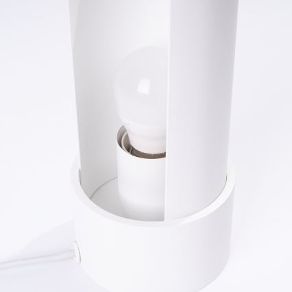 Stolna lampa FLASH 1xE27/15W/230V bijela