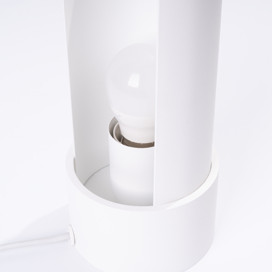 Stolna lampa FLASH 1xE27/15W/230V bijela