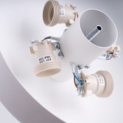 Stropna svjetiljka OMIQ 4xE27/15W/230V Ø 30 cm bijela