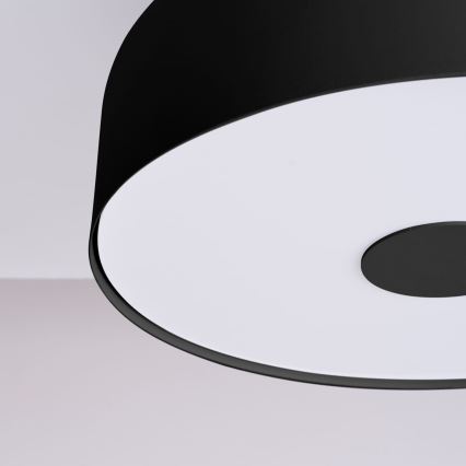 Stropna svjetiljka OMIQ 4xE27/15W/230V Ø 30 cm crna