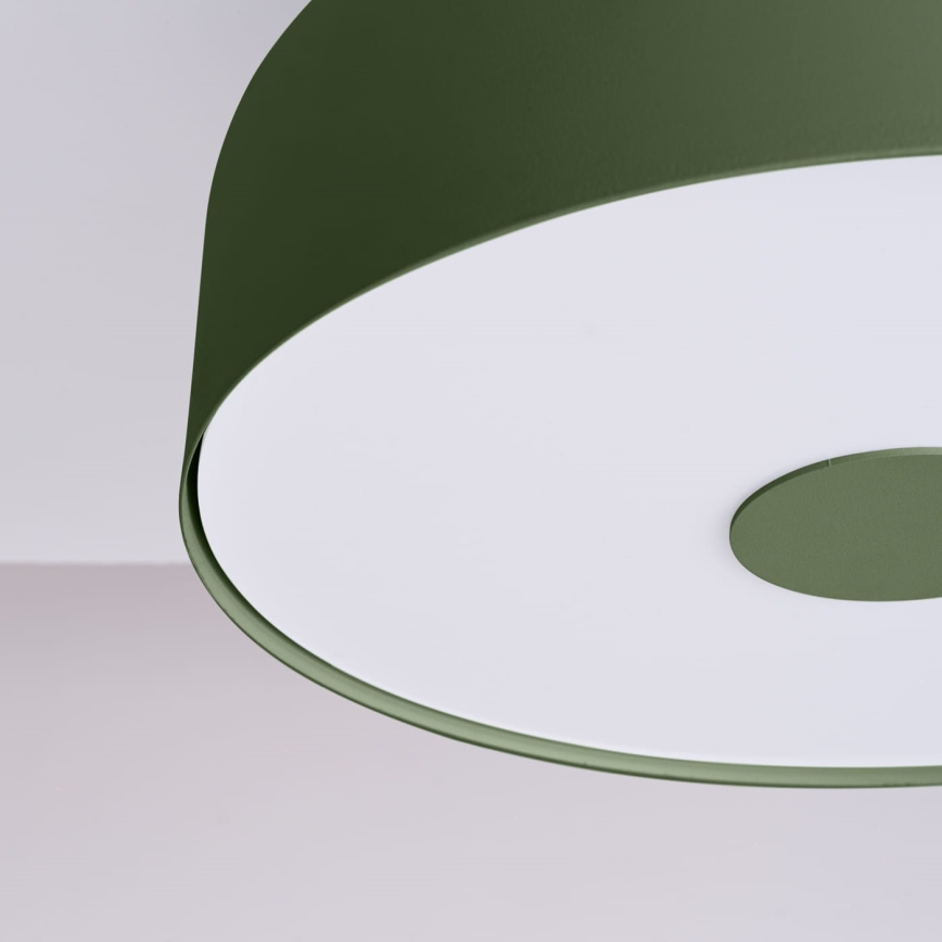 Stropna svjetiljka OMIQ 4xE27/15W/230V Ø 30 cm zelena