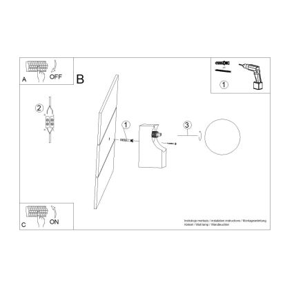 Zidna svjetiljka BULBO 1xG9/8W/230V bukva/bijela