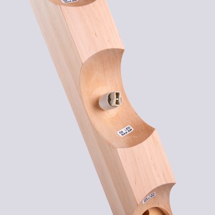 Stropna svjetiljka BULBO 3xG9/8W/230V bukva/bijela