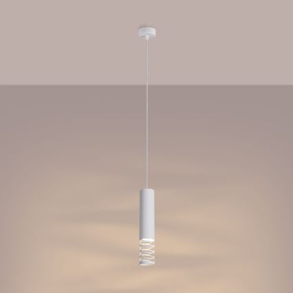 Luster na sajli LAMI 1xGU10/10W/230V bijela