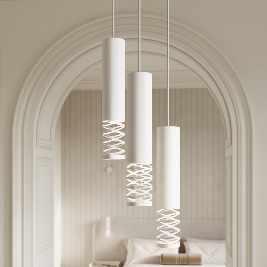 Luster na sajli LAMI 3xGU10/10W/230V bijela