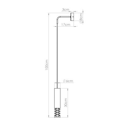 Zidna lampa LAMI 1xGU10/10W/230V bijela