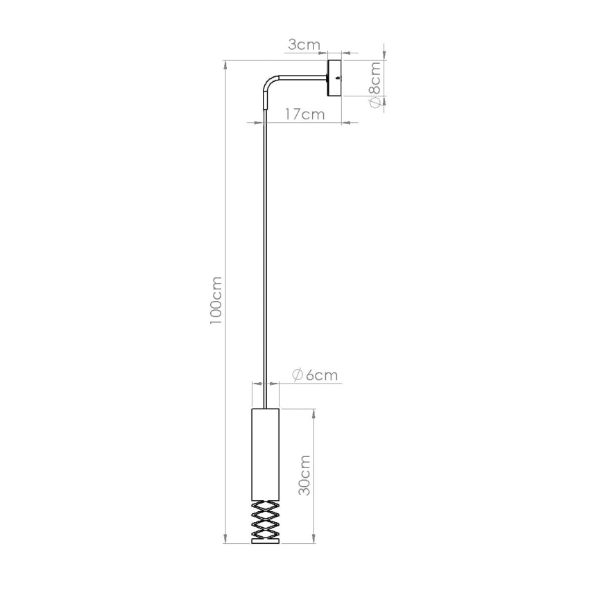 Zidna lampa LAMI 1xGU10/10W/230V bijela
