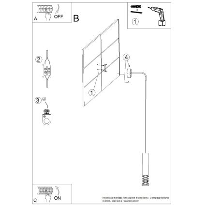 Zidna lampa LAMI 1xGU10/10W/230V bijela