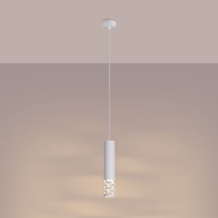 Luster na sajli LIRO 1xGU10/10W/230V bijela