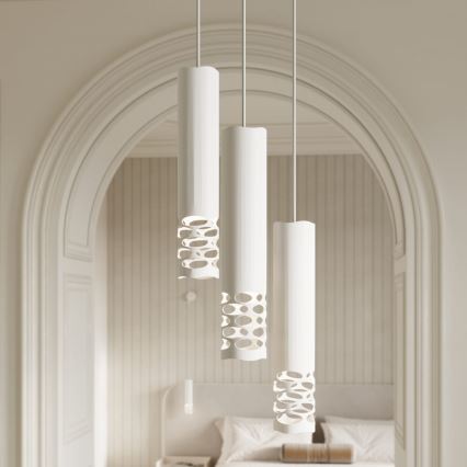 Luster na sajli LIRO 1xGU10/10W/230V bijela