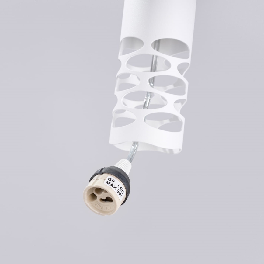 Luster na sajli LIRO 1xGU10/10W/230V bijela