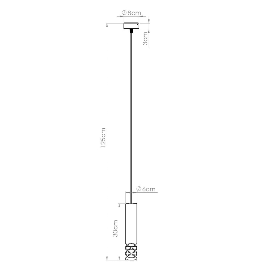 Luster na sajli LIRO 1xGU10/10W/230V bijela
