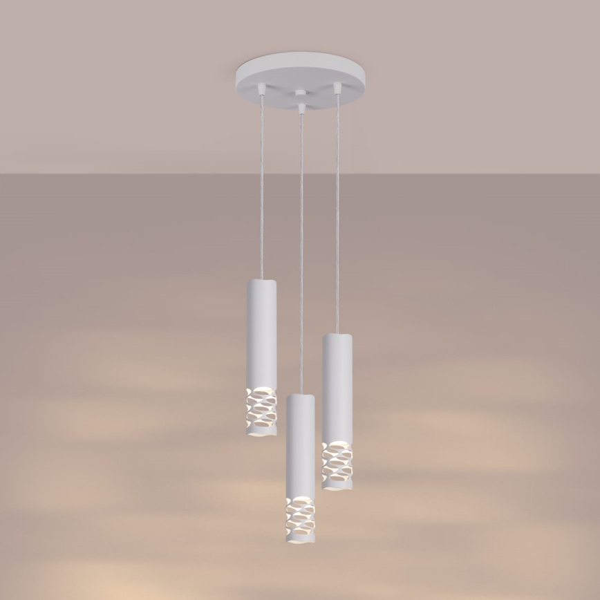 Luster na sajli LIRO 3xGU10/10W/230V bijela